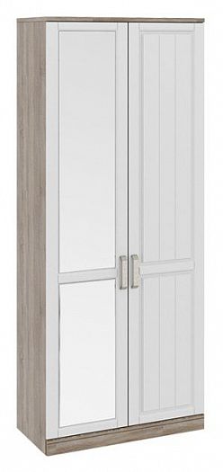 Шкаф для одежды (440) с 1-ой глухой и 1-ой зеркальной дверями "Прованс" СМ-223.07.025L левый -