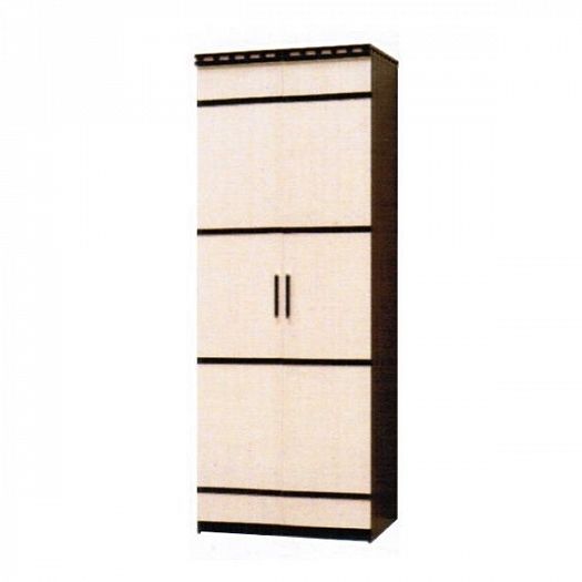 Шкаф 2-х дверный для одежды "Ольга-13", Цвет: Венге/Млечный Дуб