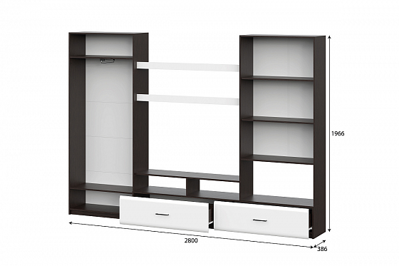 Мебель для гостиной "МГС 7" (NN-Мебель), размеры