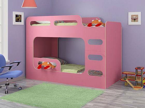 Кровать двухъярусная "Дельта-Макс" 20.03 Цвет: Розовый