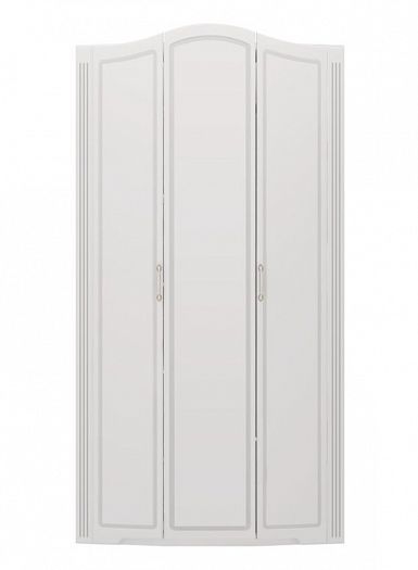 Шкаф для одежды 3-х дверный без зеркала "Виктория" №9 Цвет: Белый глянец